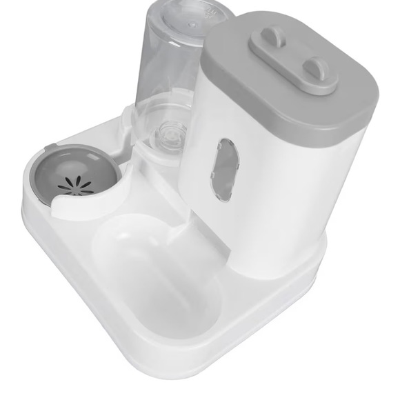 Automatic Pet Feeder in White and Gray - Picture 6 of 11